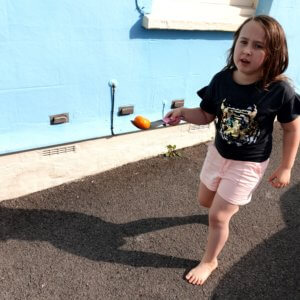 Egg and spoon race for children with learning difficulties