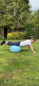 Exercise ball exercises for children with disabilities