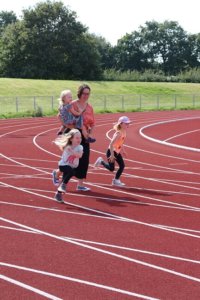 Relay racing for children with sensory processing challenges