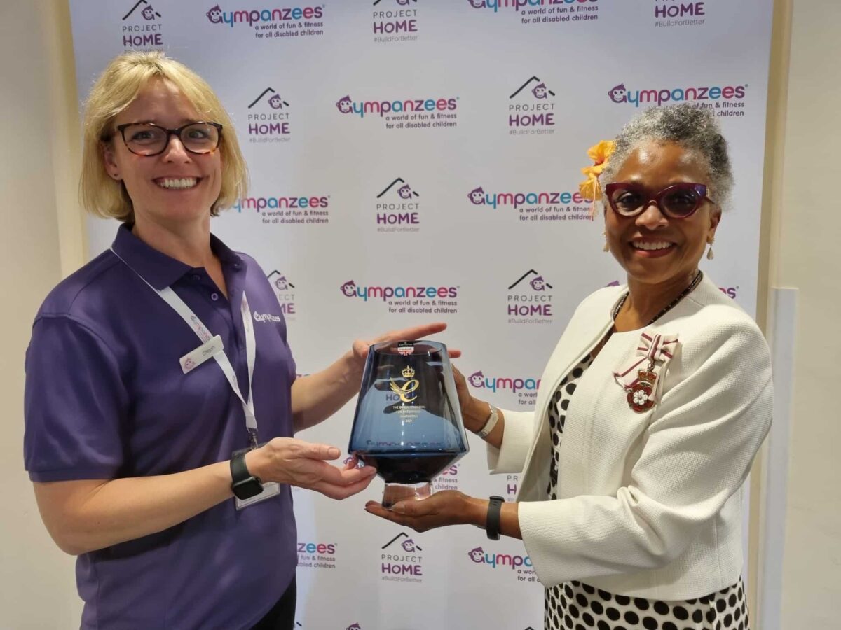 Stephanie Wheen presented with the Queens Award for Enterprise for Gympanzees