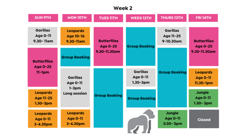 Easter timetable page 2